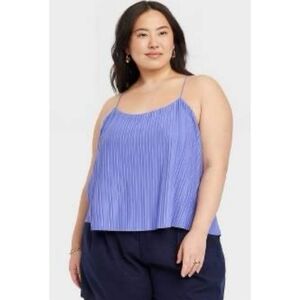 A New Day Plisse Pleated Cami Top